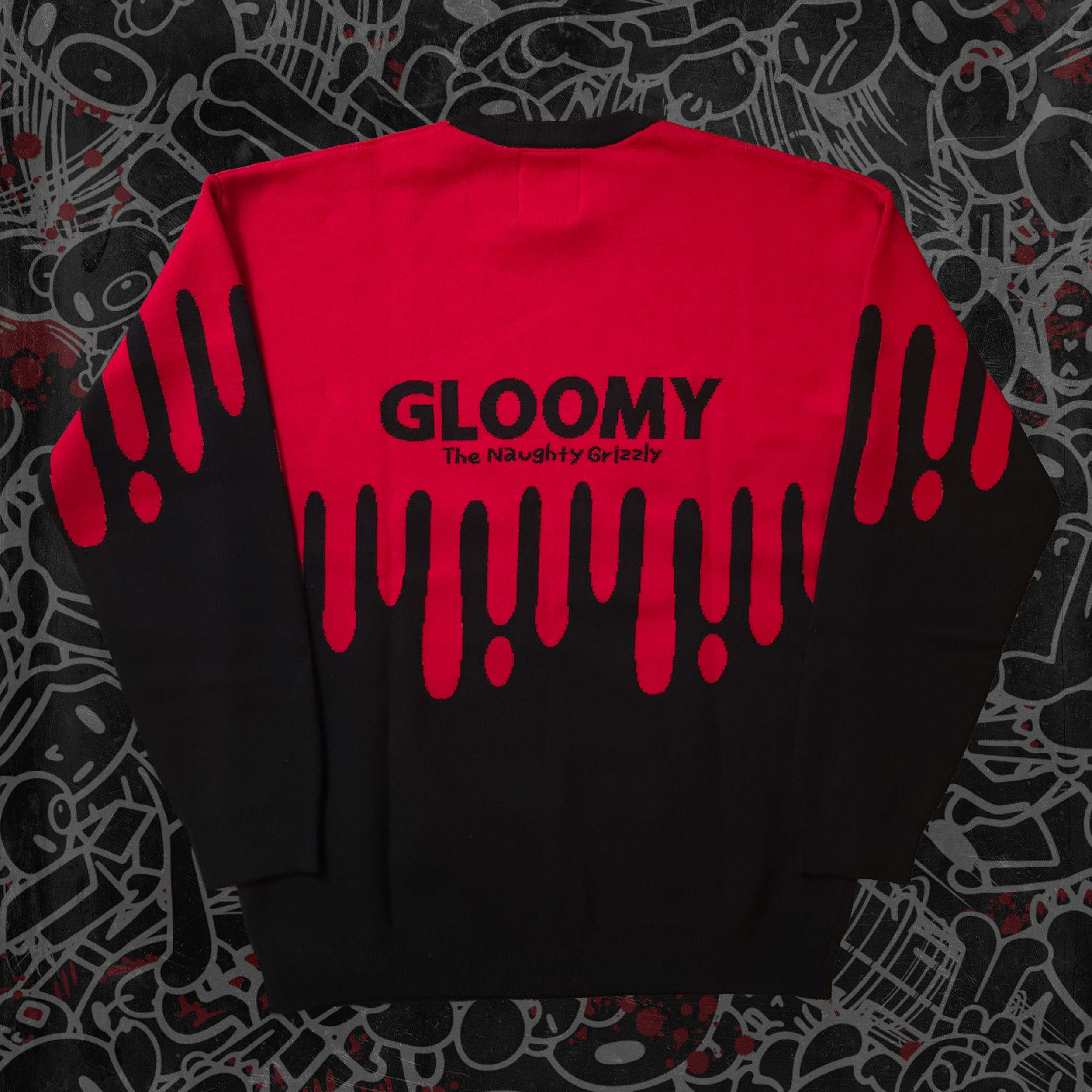 Gloomy Drip Knit Sweater